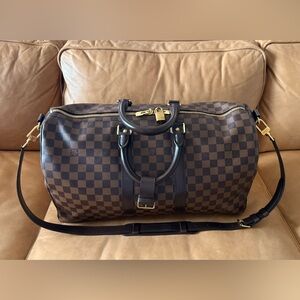 Louis Vuitton Keepall Bandoulière 45 Damier Ebene Canvas